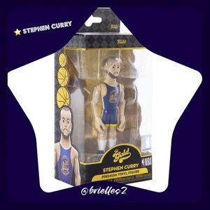🏀 New Funko Gold NBA Premium Vinyl Figure 5”T Stephen Curry Basketball Star